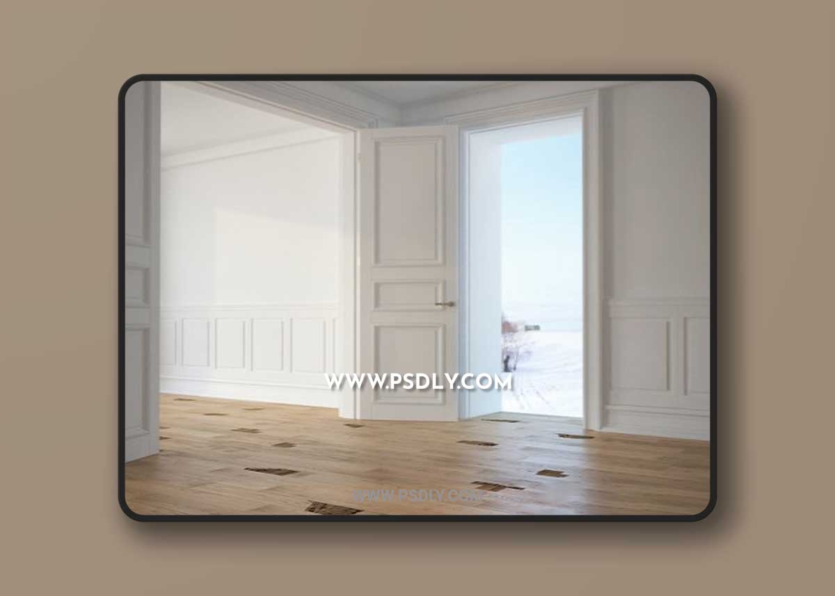 Ultrawood stucco decoration of the walls and openings