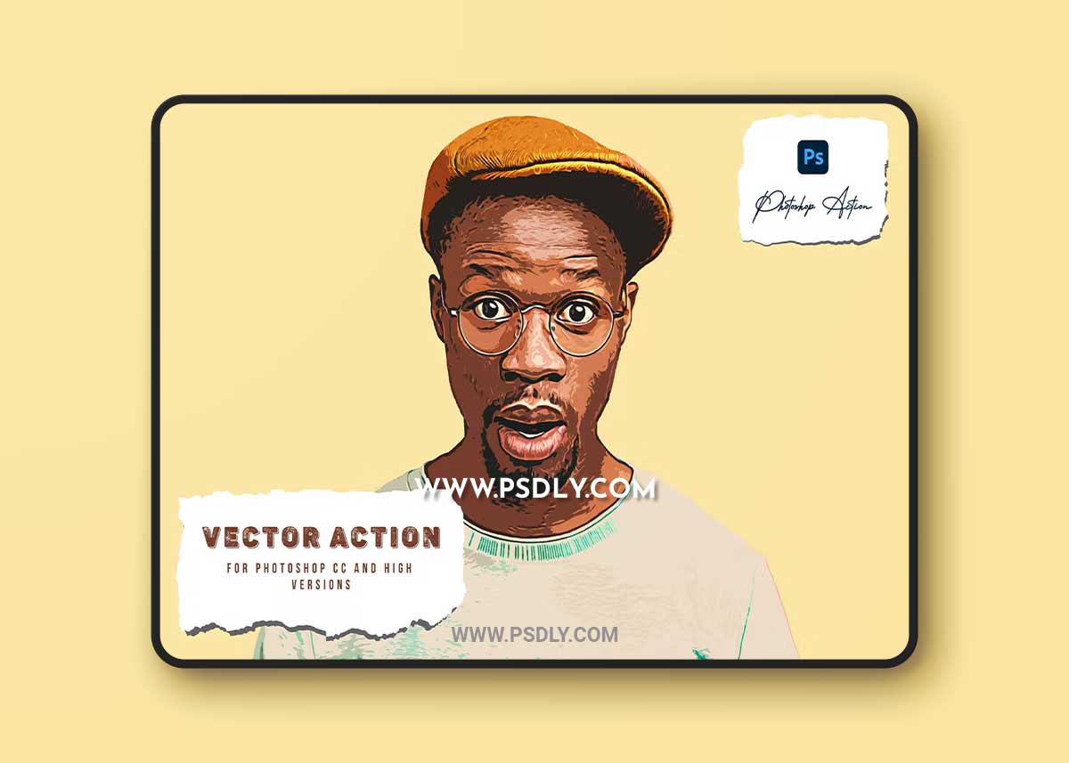 Vector Art Photoshop Action