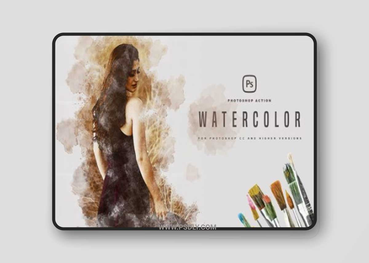 Watercolor Photoshop Action