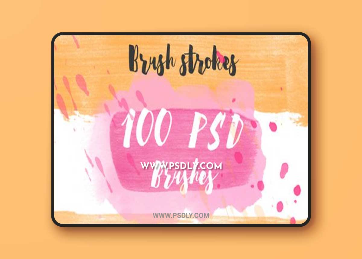 100 Brushes Handdrawn brushes for PSD