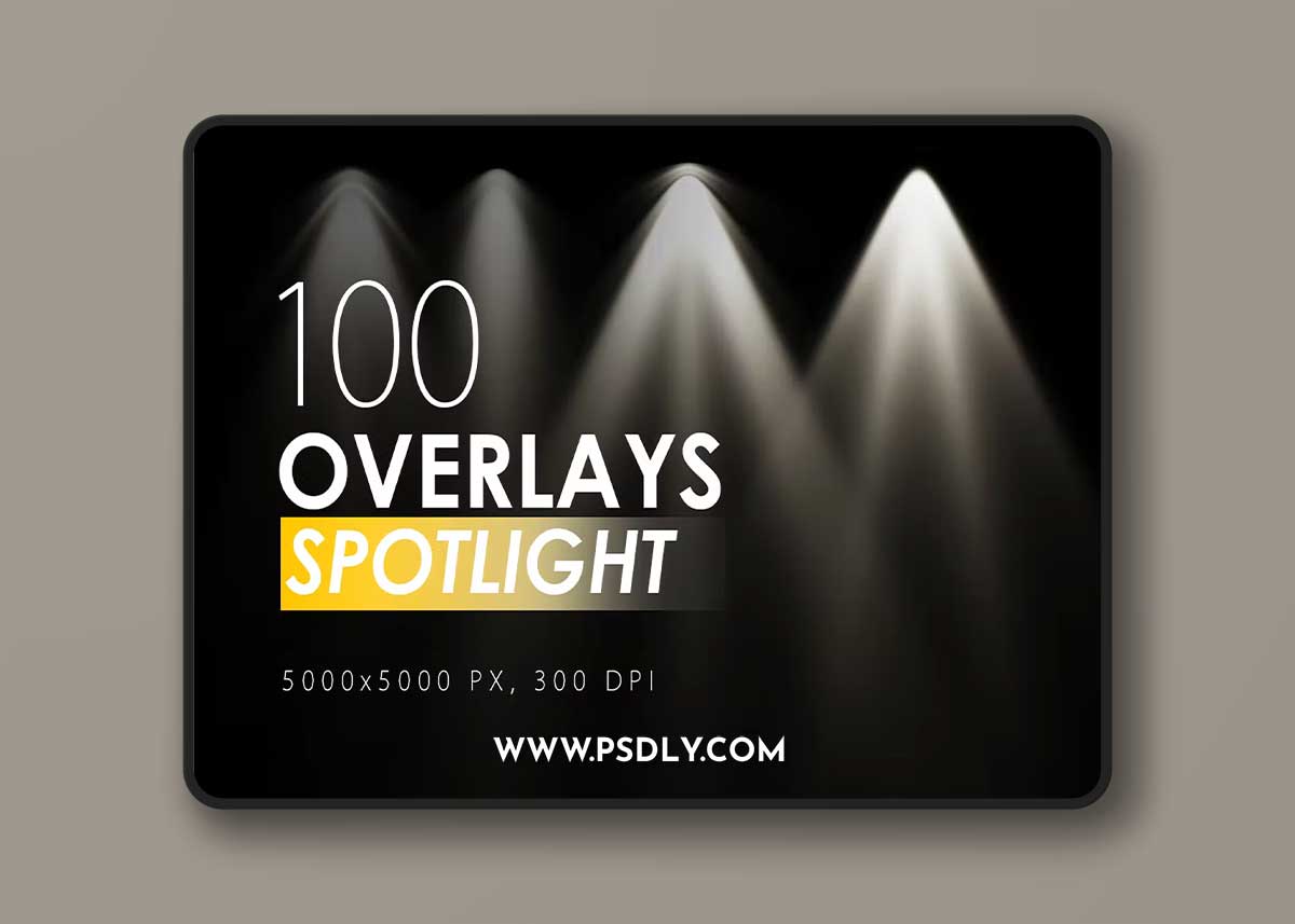 100 Spotlight Overlays Transparent PNG