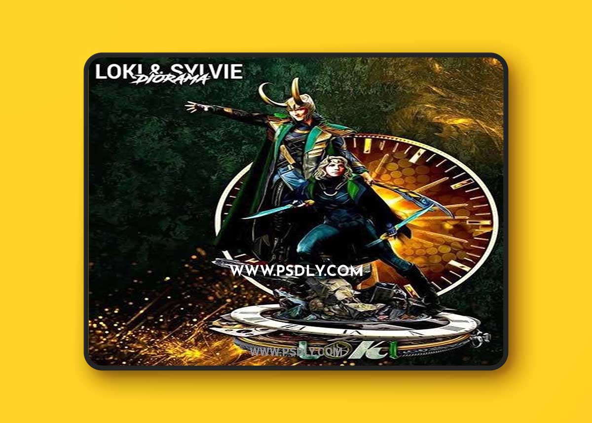 3D Print Models Wicked - Base Diorama Loki & Sylvie