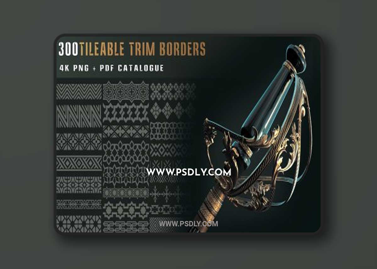 ArtStation – 300 tileable trim border patter