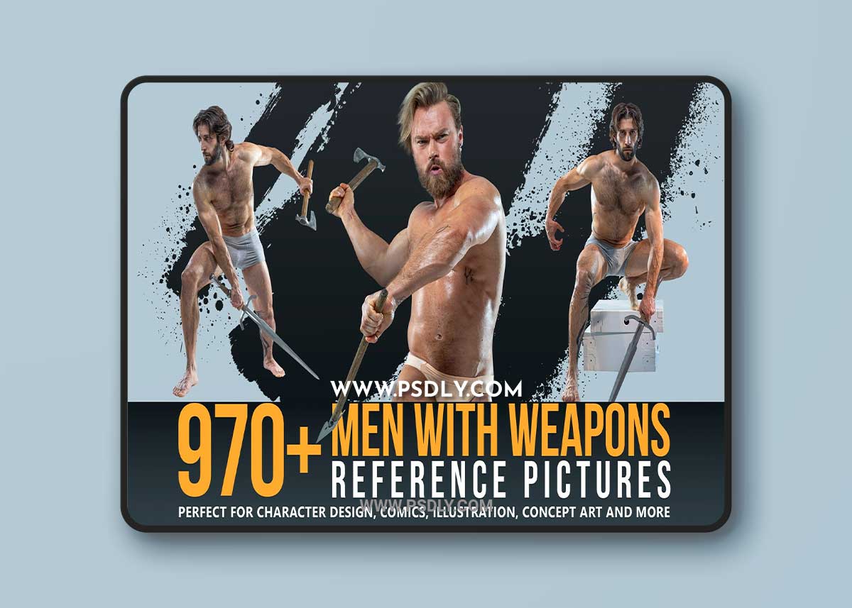 Artstation - Grafit studio - 970+ Men With Weapons Reference Pictures