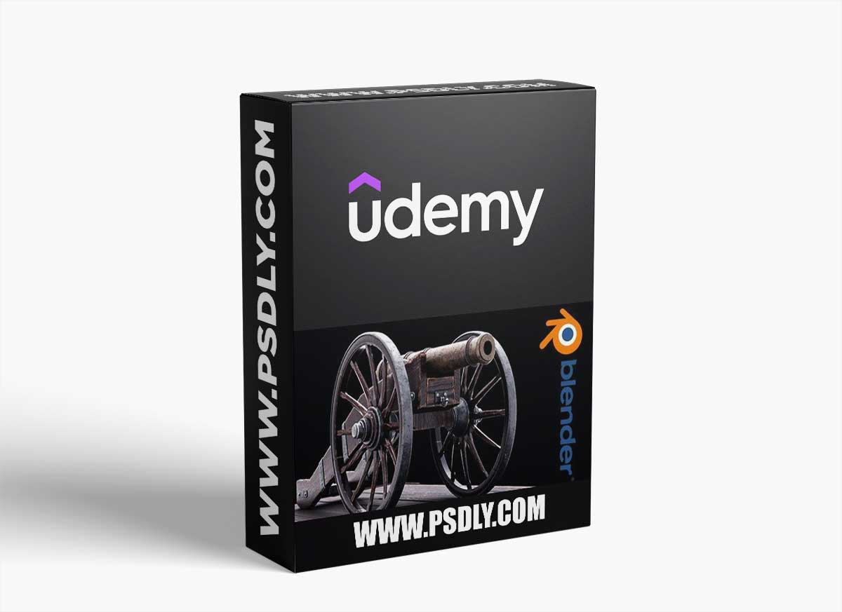 BLENDER: Learn how to create old realistic cannon