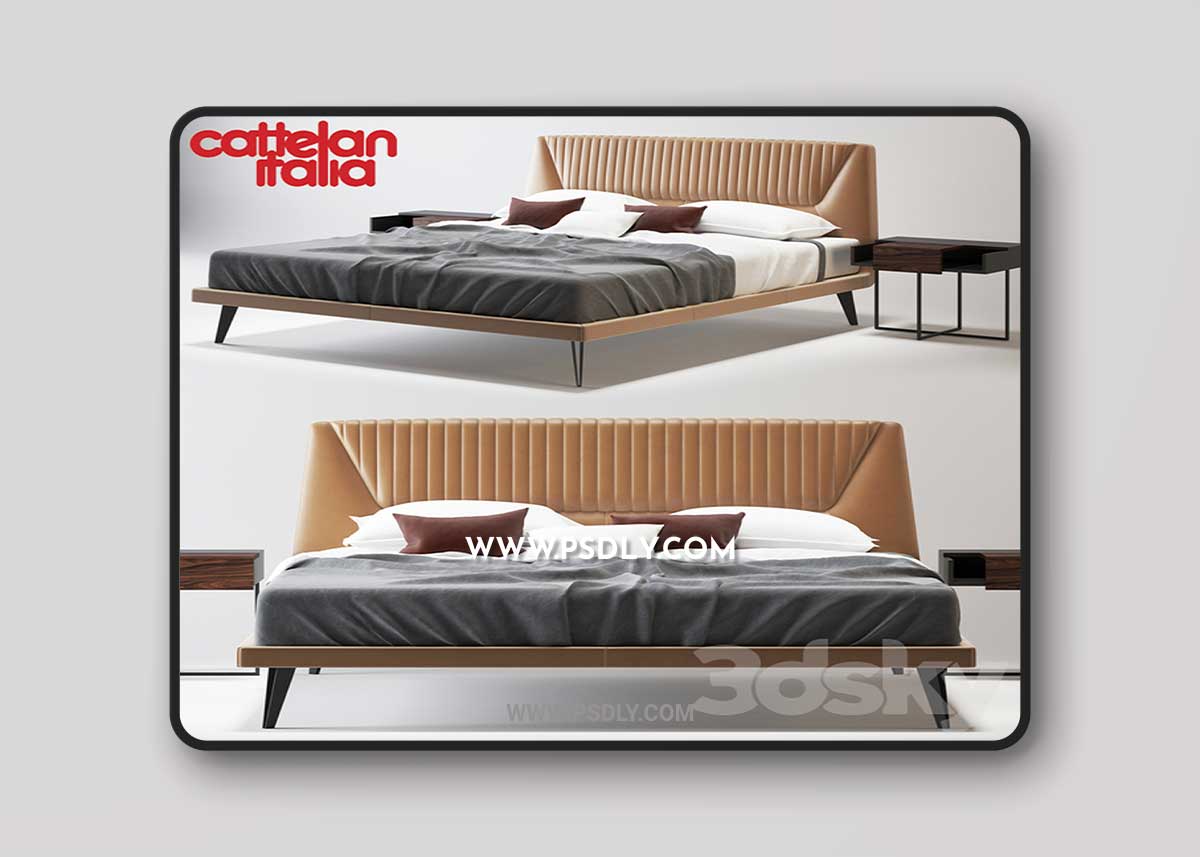 Bed Cattelan Italia AMADEUS 3D Model