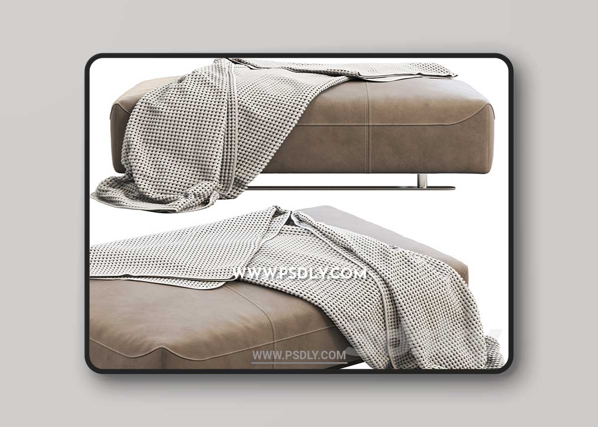 BoConcept Hampton footstool 3D Model