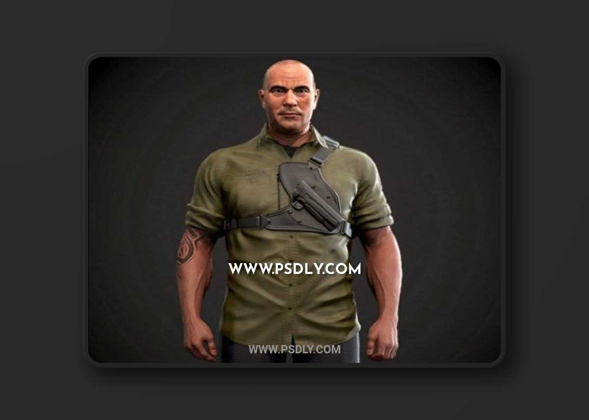 Brutal Man Character 3D Model