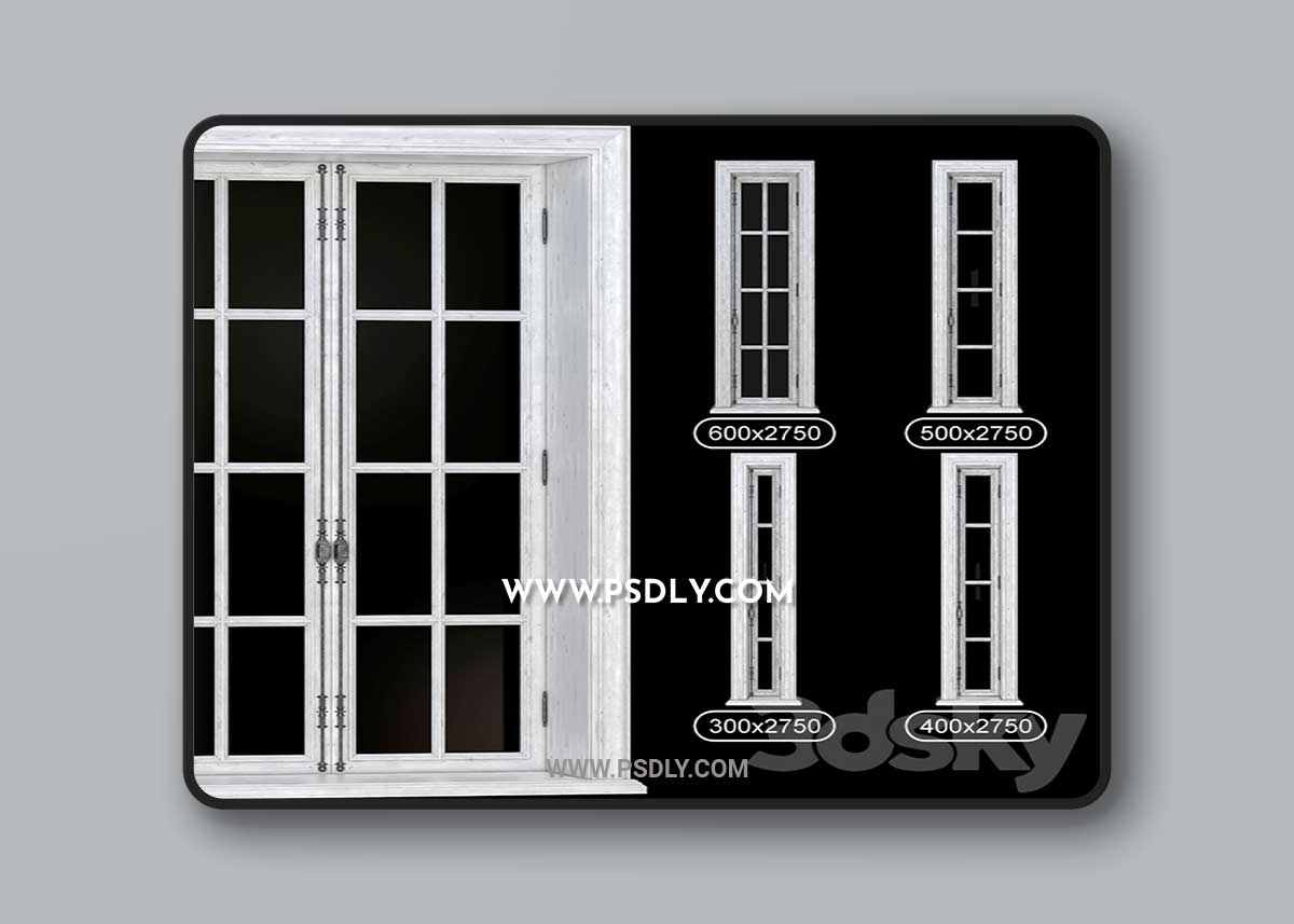 COLLECTION FRENCH WINDOWS 3D Model