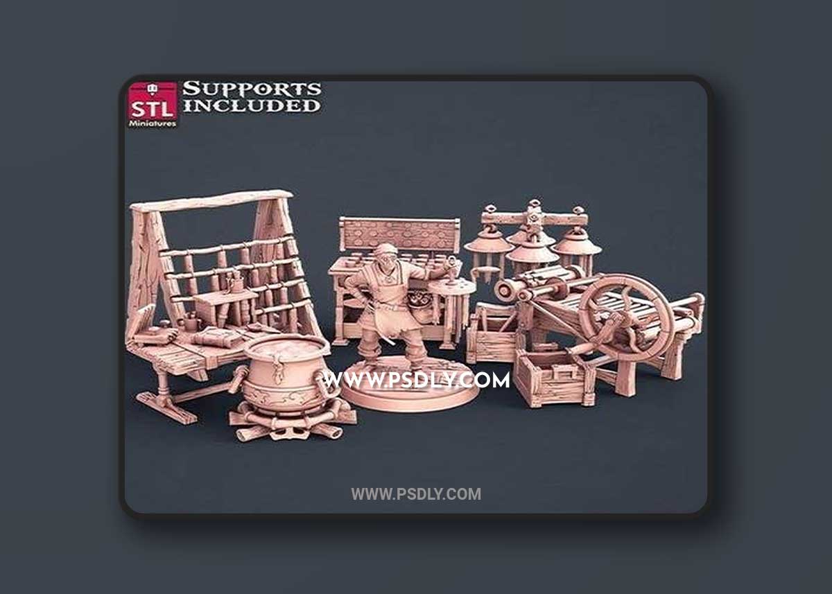 Candle Maker Set 3D Model