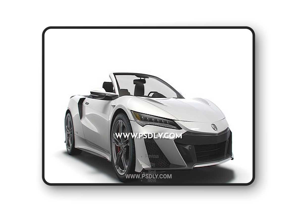 Cgtrader - Acura NSX Type S Cabrio 2022 3D model