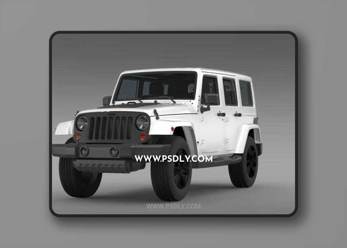 Cgtrader - Jeep Wrangler Unlimited Altitude 2014 3D Model