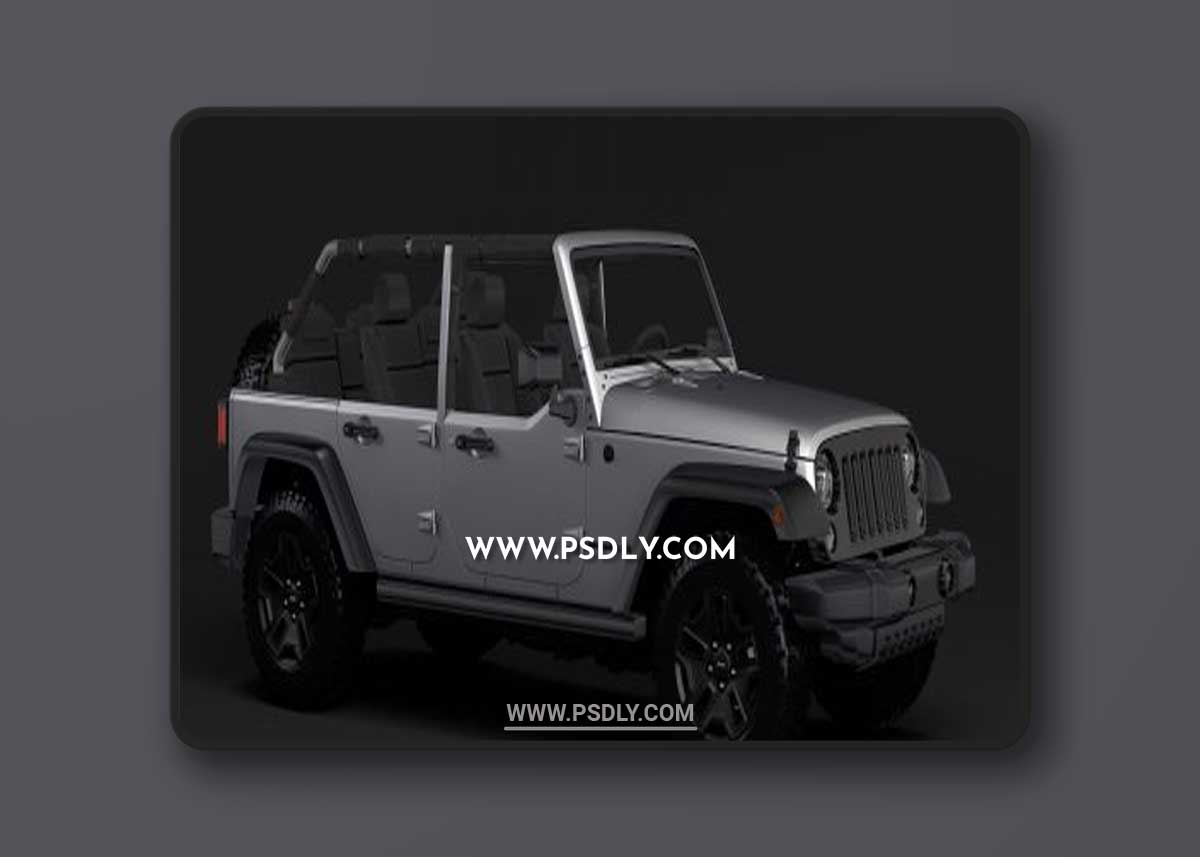Cgtrader - Jeep Wrangler Unlimited Willys Wheeler JK 2017 3D Model