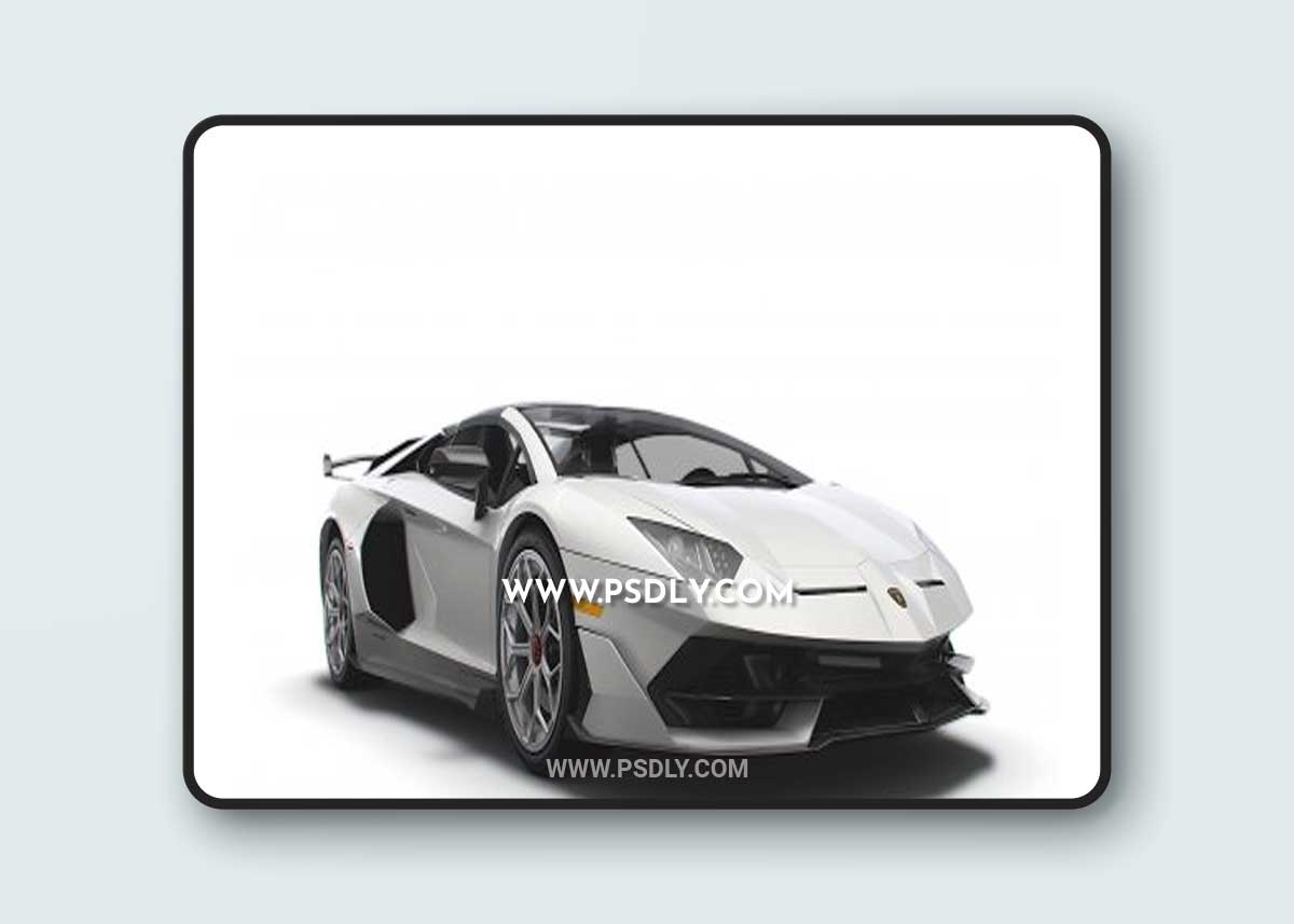 Cgtrader - Lamborghini Aventador Roadster SVJ 2021 3D Model