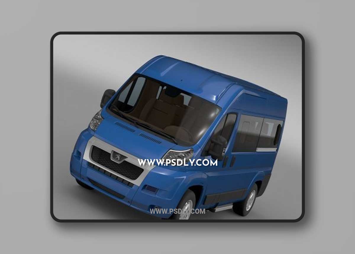 Cgtrader - Peugeot Boxer Window Van L2H2 2006-2014