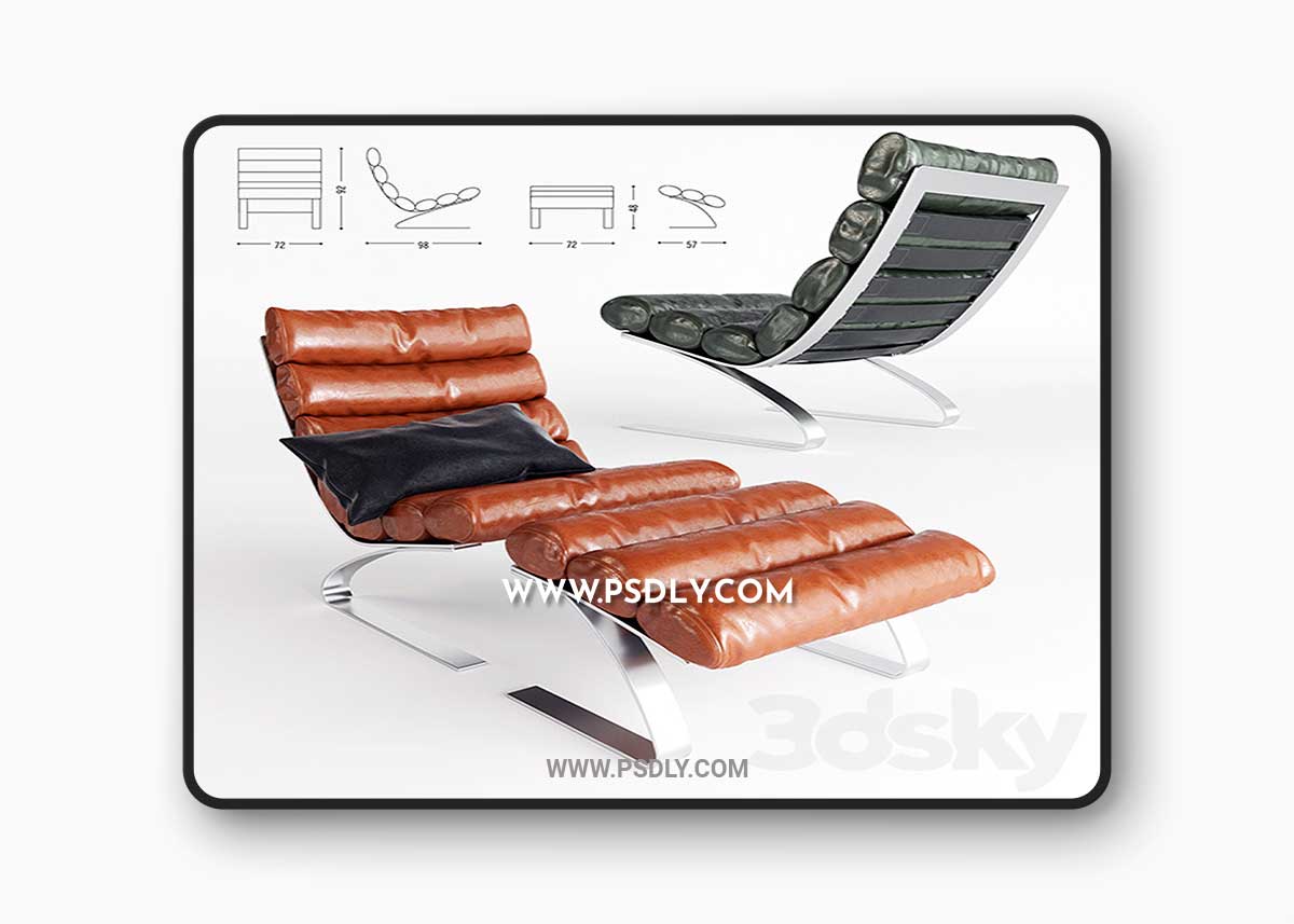 Cor Sinus Chair & Pouf