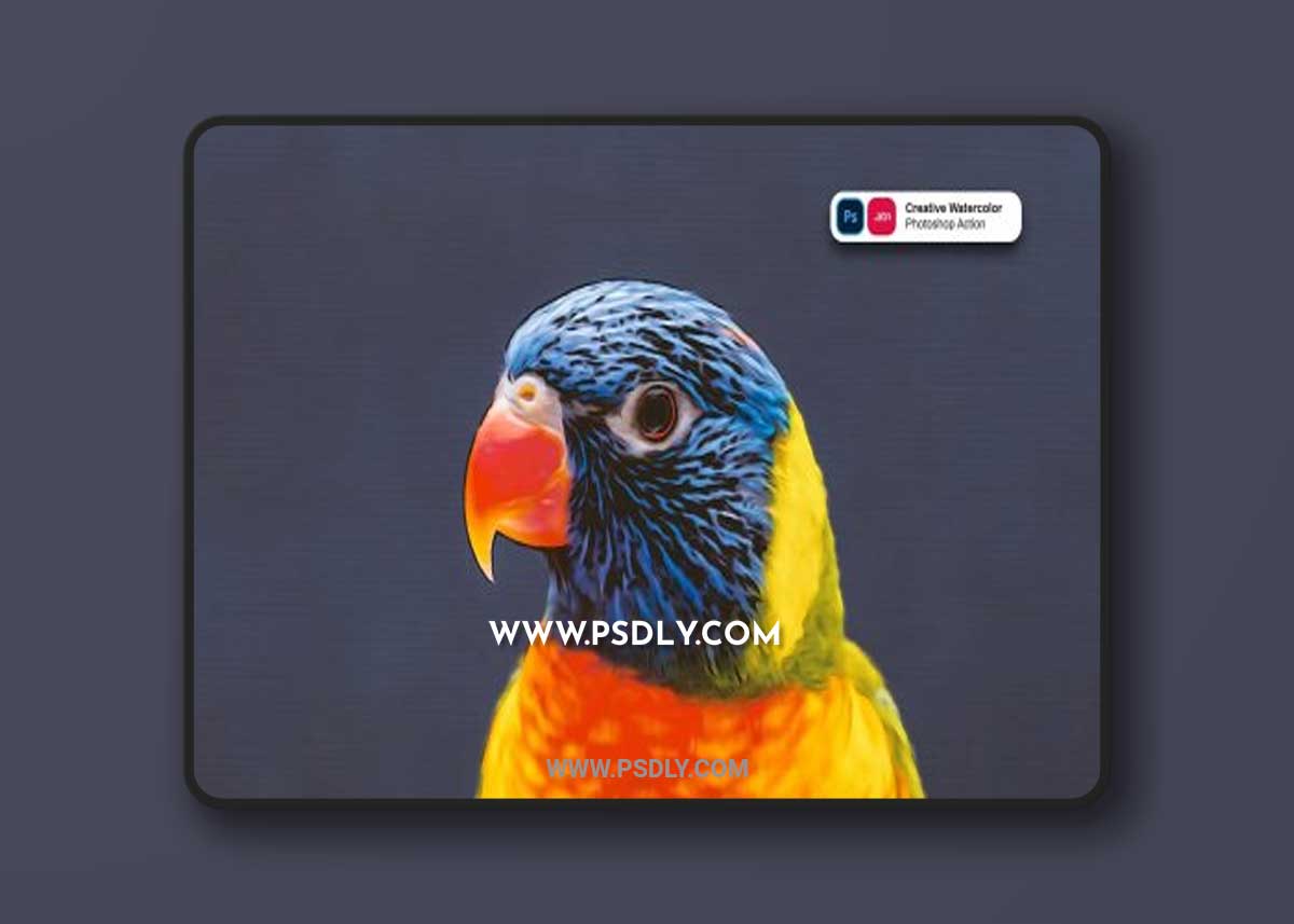 Creative Watercolor Painting Photoshop Action