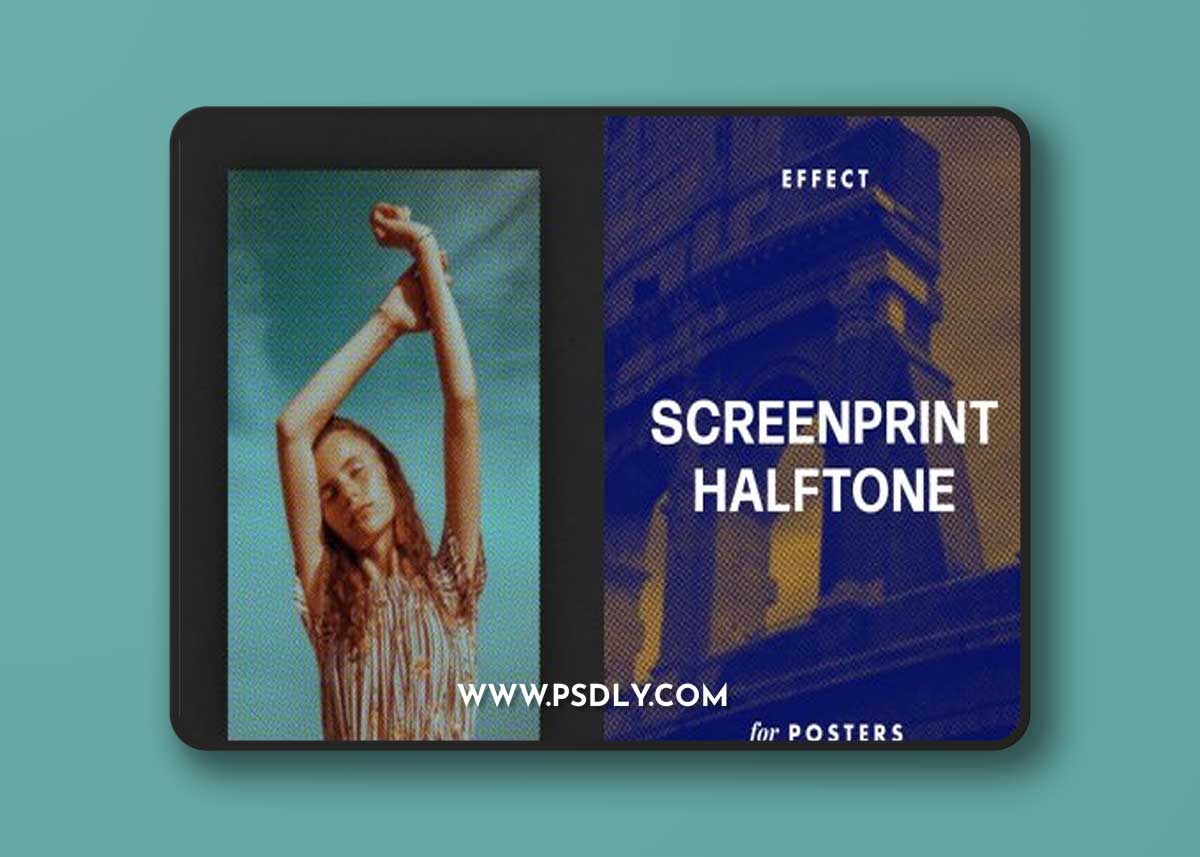 CreativeMarket - Screenprint Halftone Effect for Posters 7158301