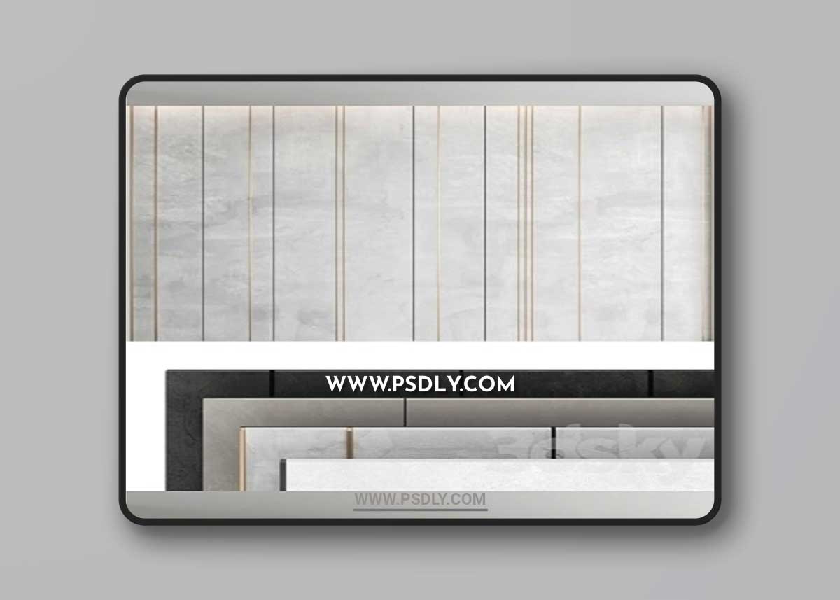 Decorative Wall Panel Set 36 3D Model
