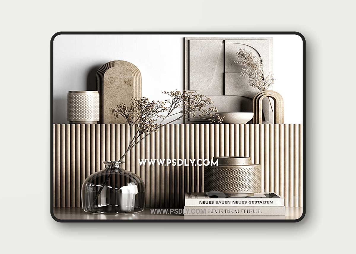 Decorative set 80 3D Model