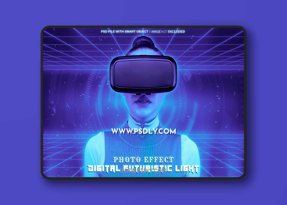 Digital Futuristic Photo Effect