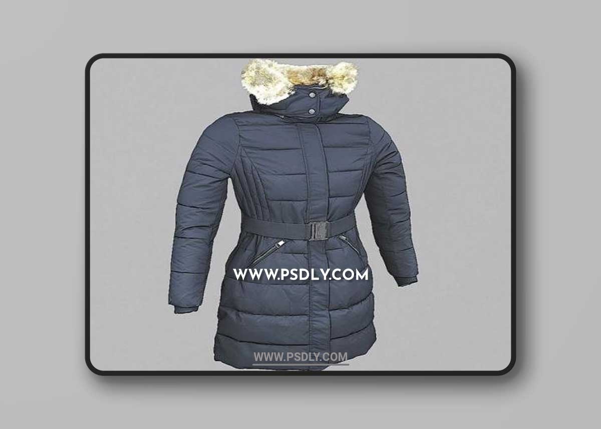 Esprit Navy winter jacket 3D Model