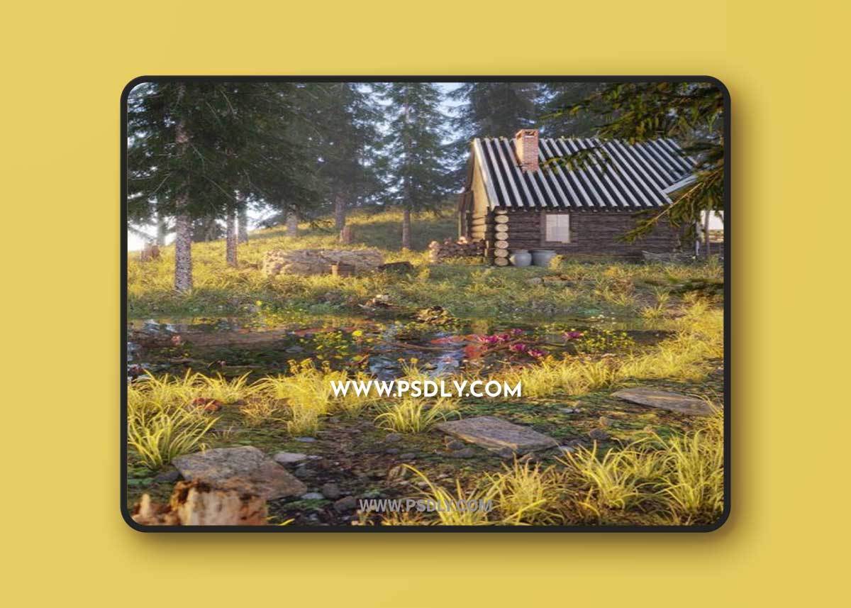 Exterior Villa Scene by Minh Vuong 3D Model