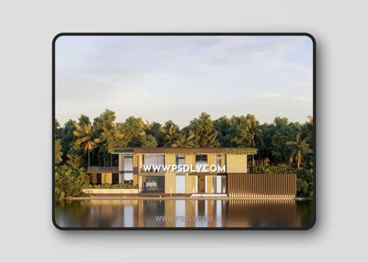 Exteriors House Scene By Tran Quang Sang 3D Model