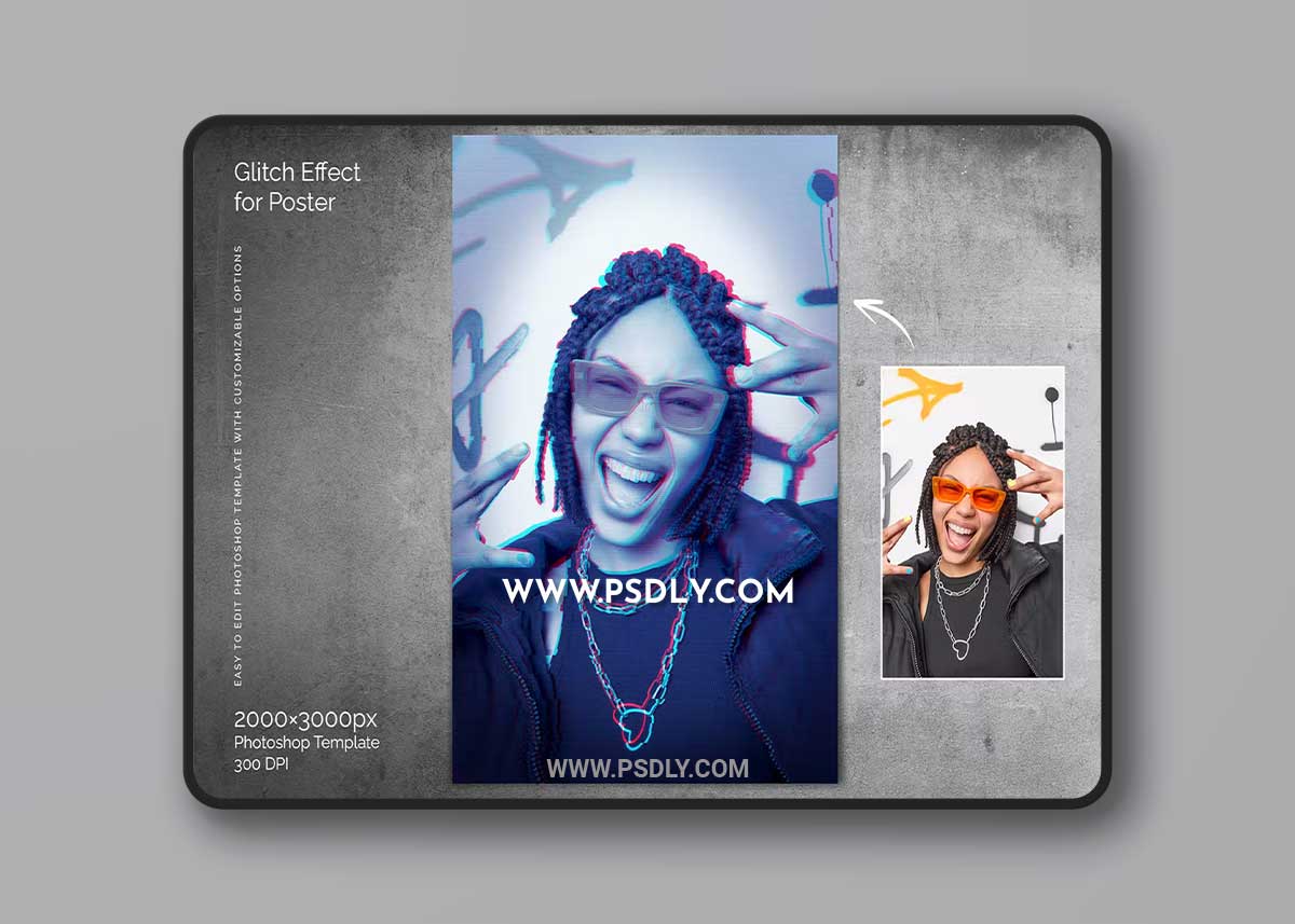 Glitch Photo Template