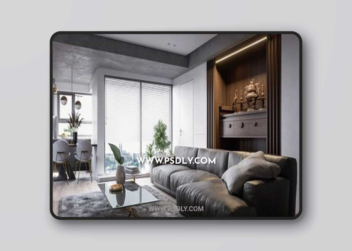 Interior Apartment Scene By Nam Do 3D Model