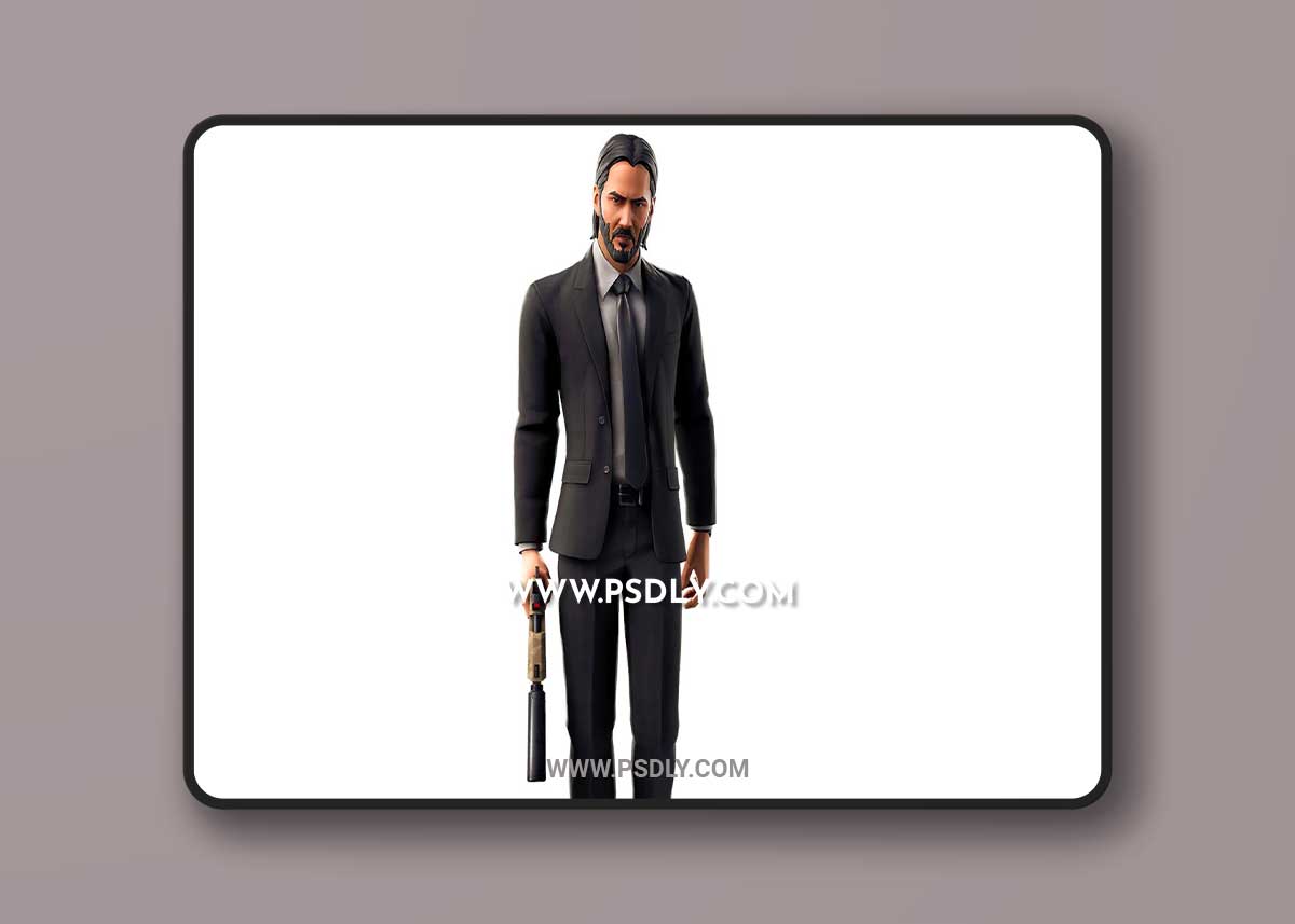 John Wick Fortnite 3D Model