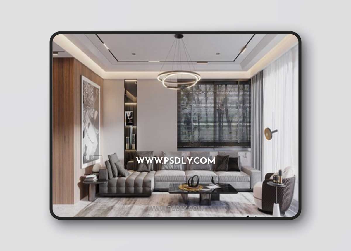 Kitchen – Livingroom Scene By Nguyen Vinh