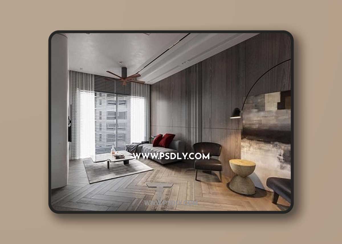 Kitchen – Livingroom Scene By Tho