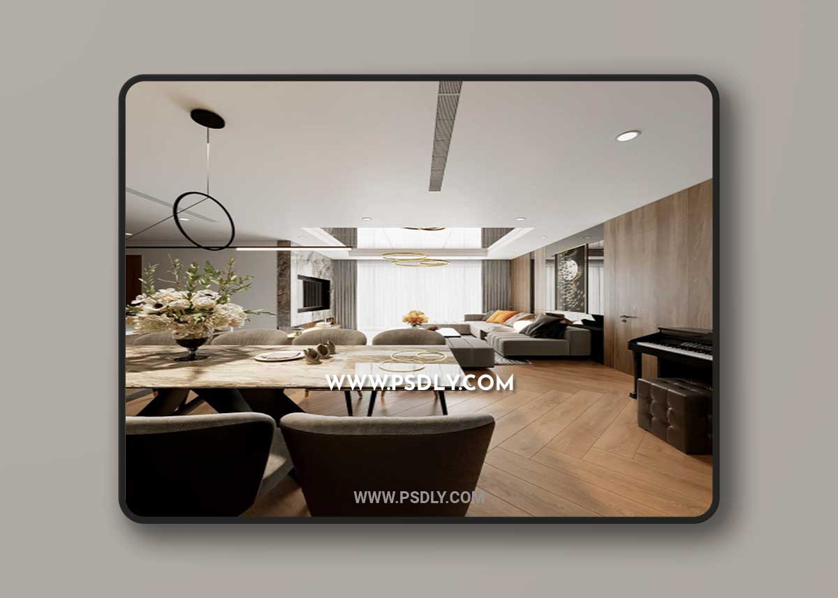 Living Room Interior by Leo Thang 3D Model