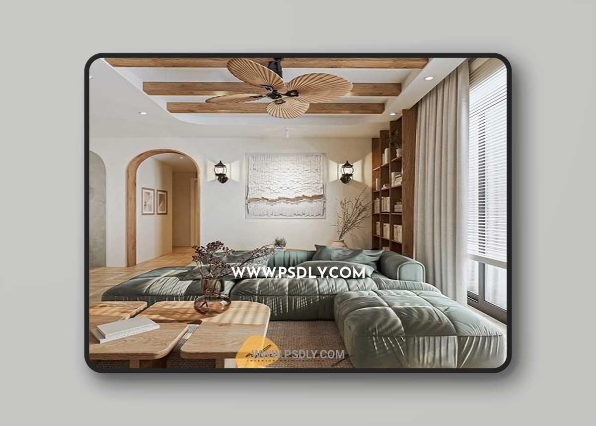 Living Room - Kitchen Interior By Xuyen Do 3D Model