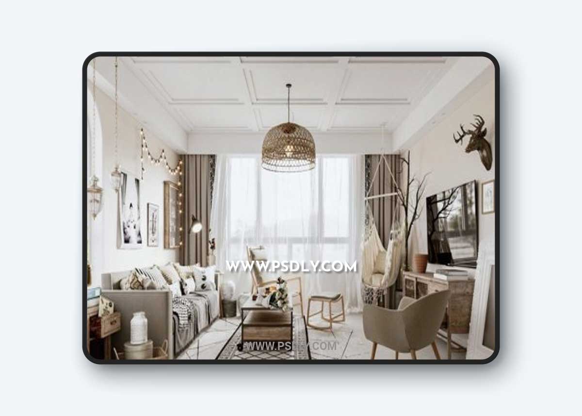 Livingroom Scene By Hai Nguyen 3D Model