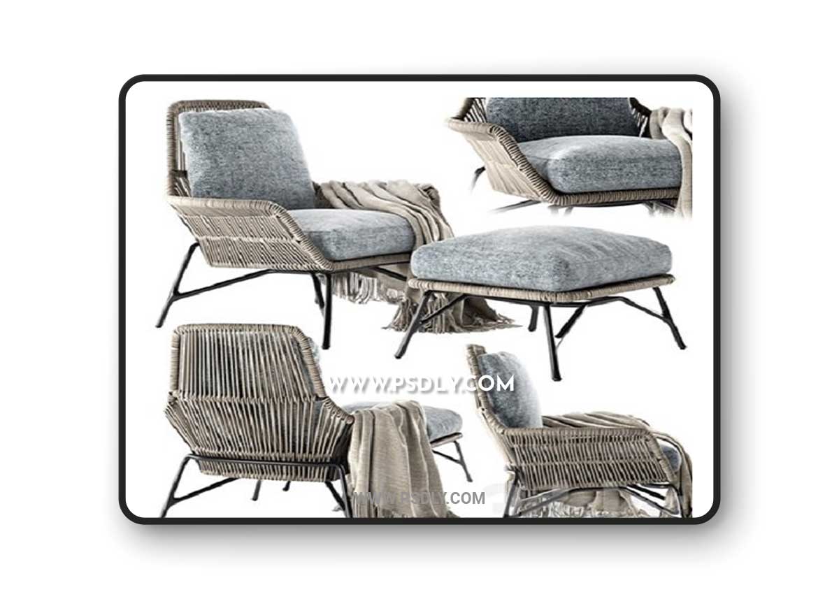 Minotti Prince Cord Indoor 3D Model