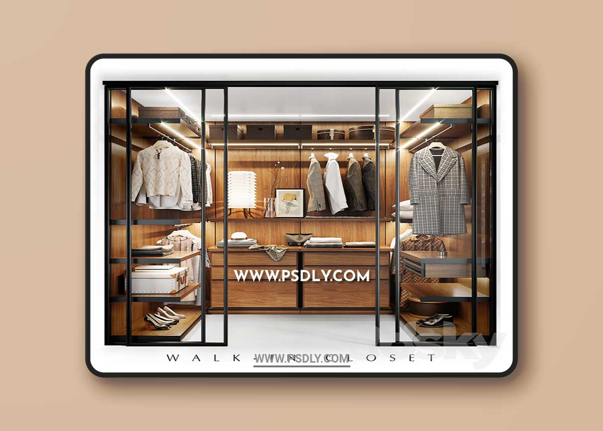 Molteni WALK-IN CLOSET 3D Model