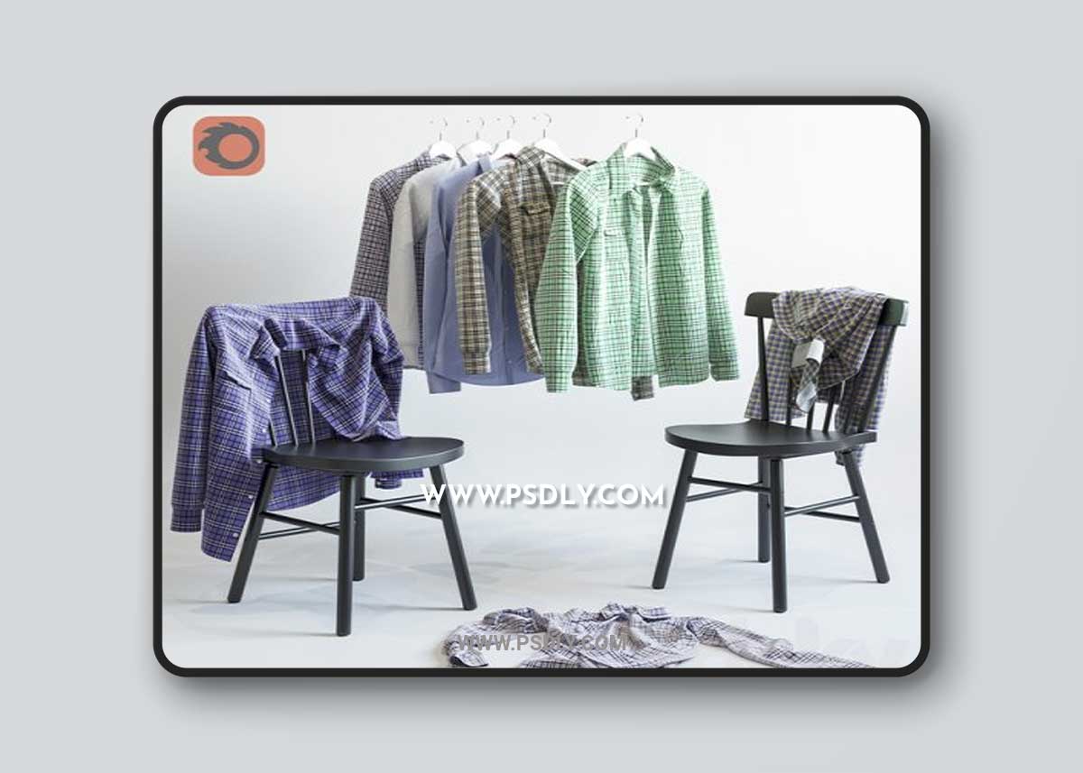 A set of men's shirts and chair IKEA NORRARYD