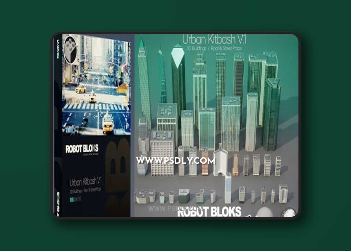 ROBOT BLOCKS Urban Kitbash V1