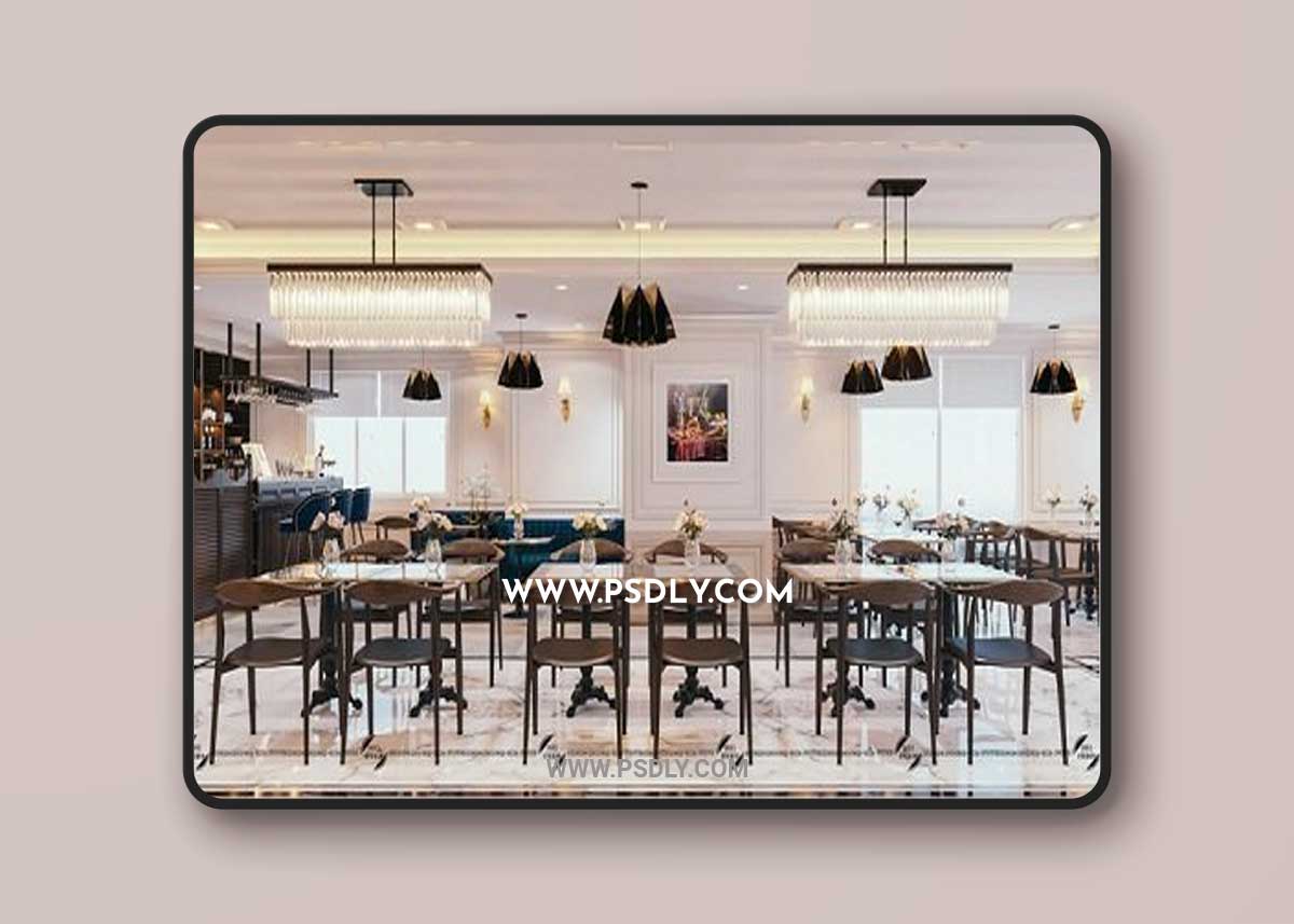 Restaurant Interior Scene By Ngo Nguyen Trung 3D Model