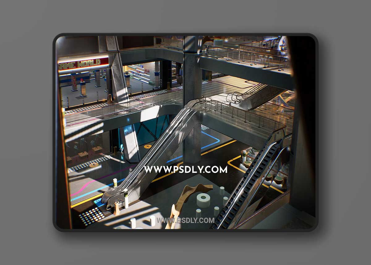 Shopping Mall Environment Kit 3D model