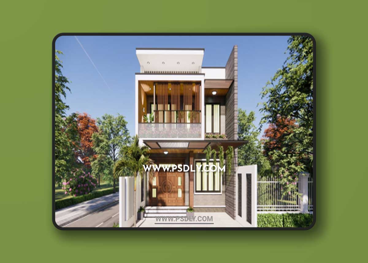 Sketchup House Exterior by Manh Duong Kts 3D Model