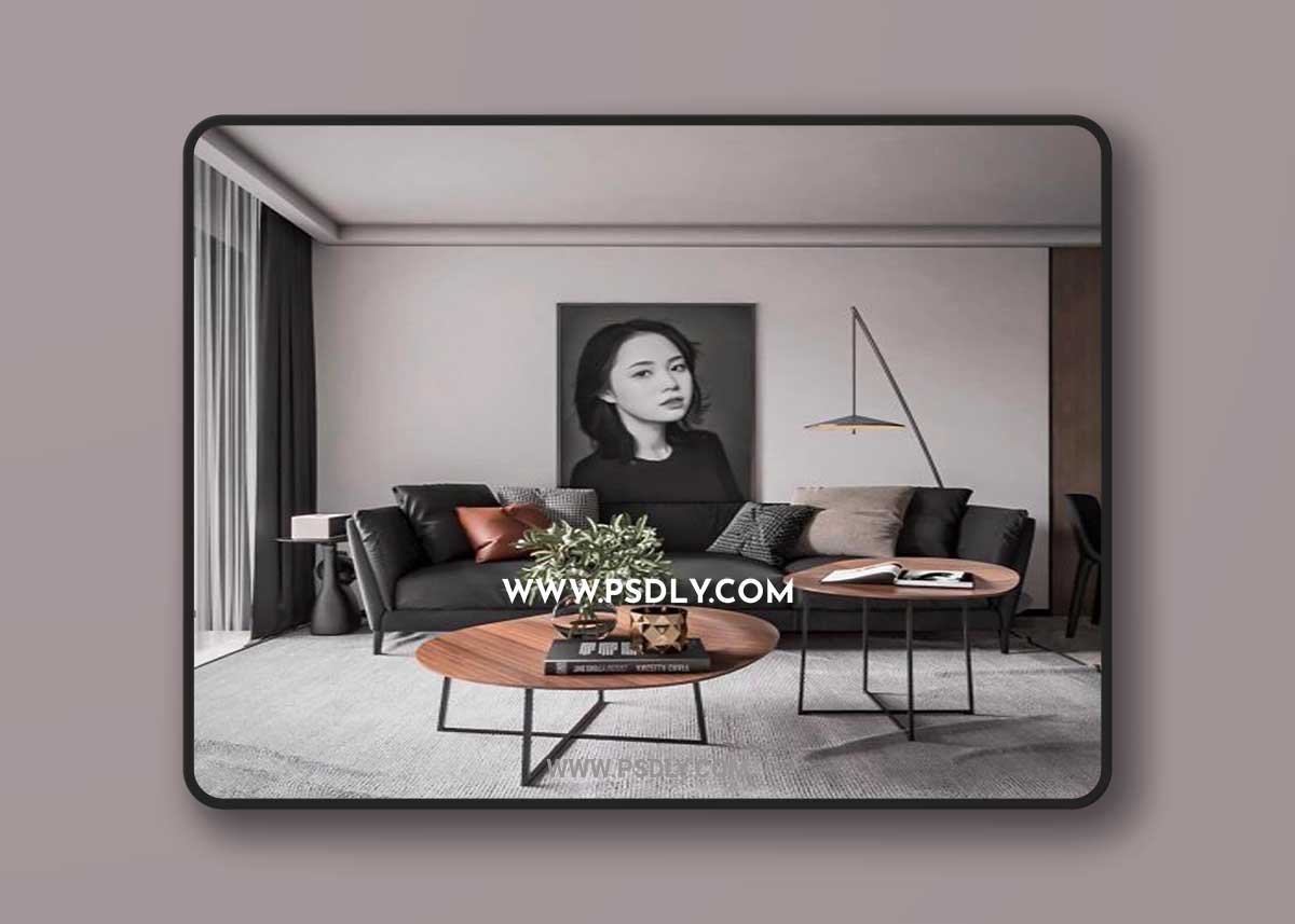 Sketchup Living Room Interior by Dieu Linh 3D Model