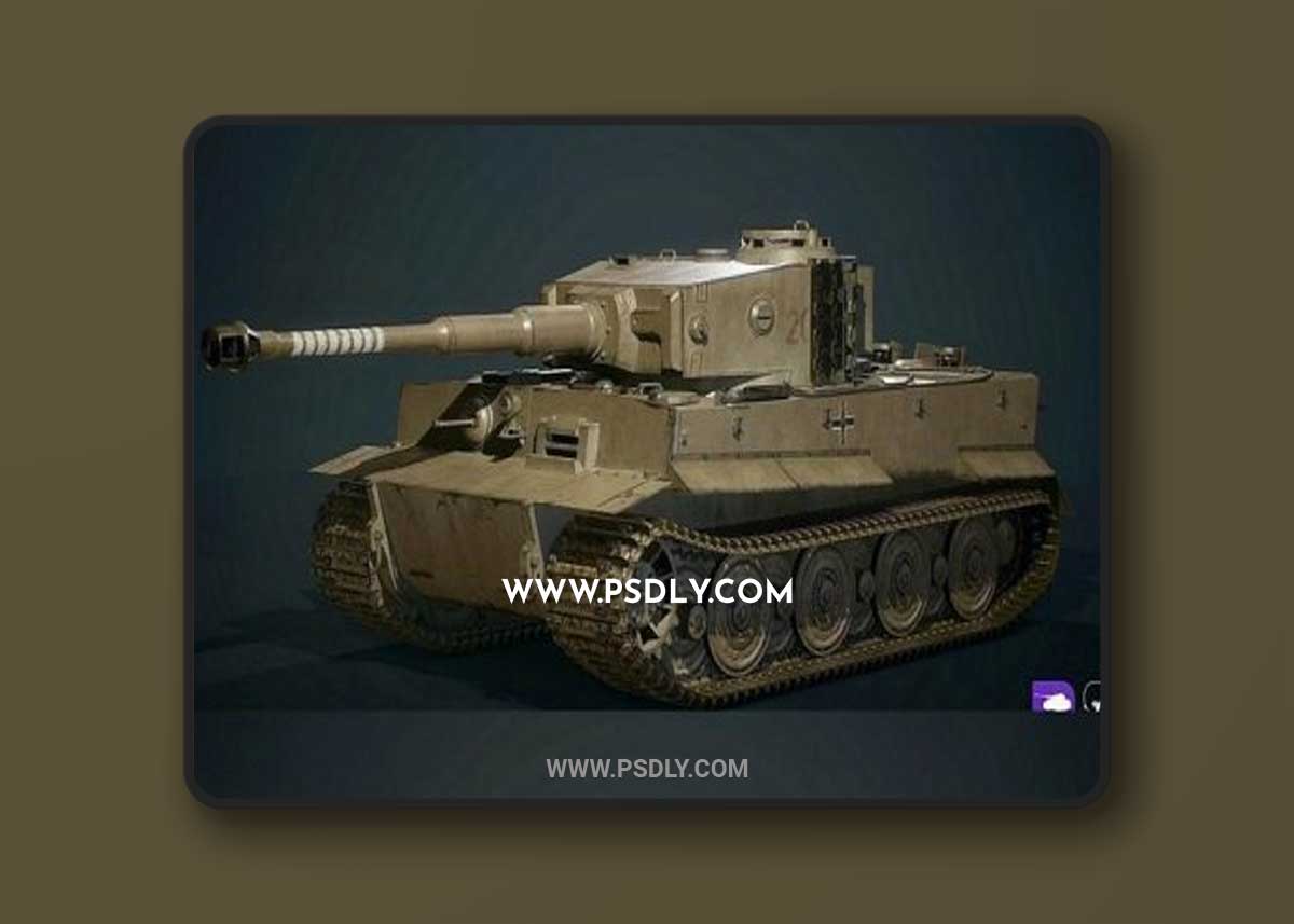 Tiger 1 World War II Tank 3D Model