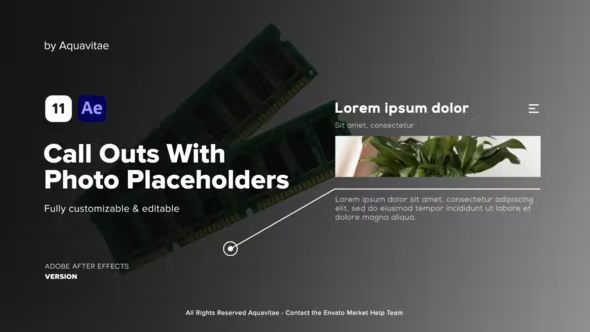Videohive Call Outs With Photo Placeholders 37875346