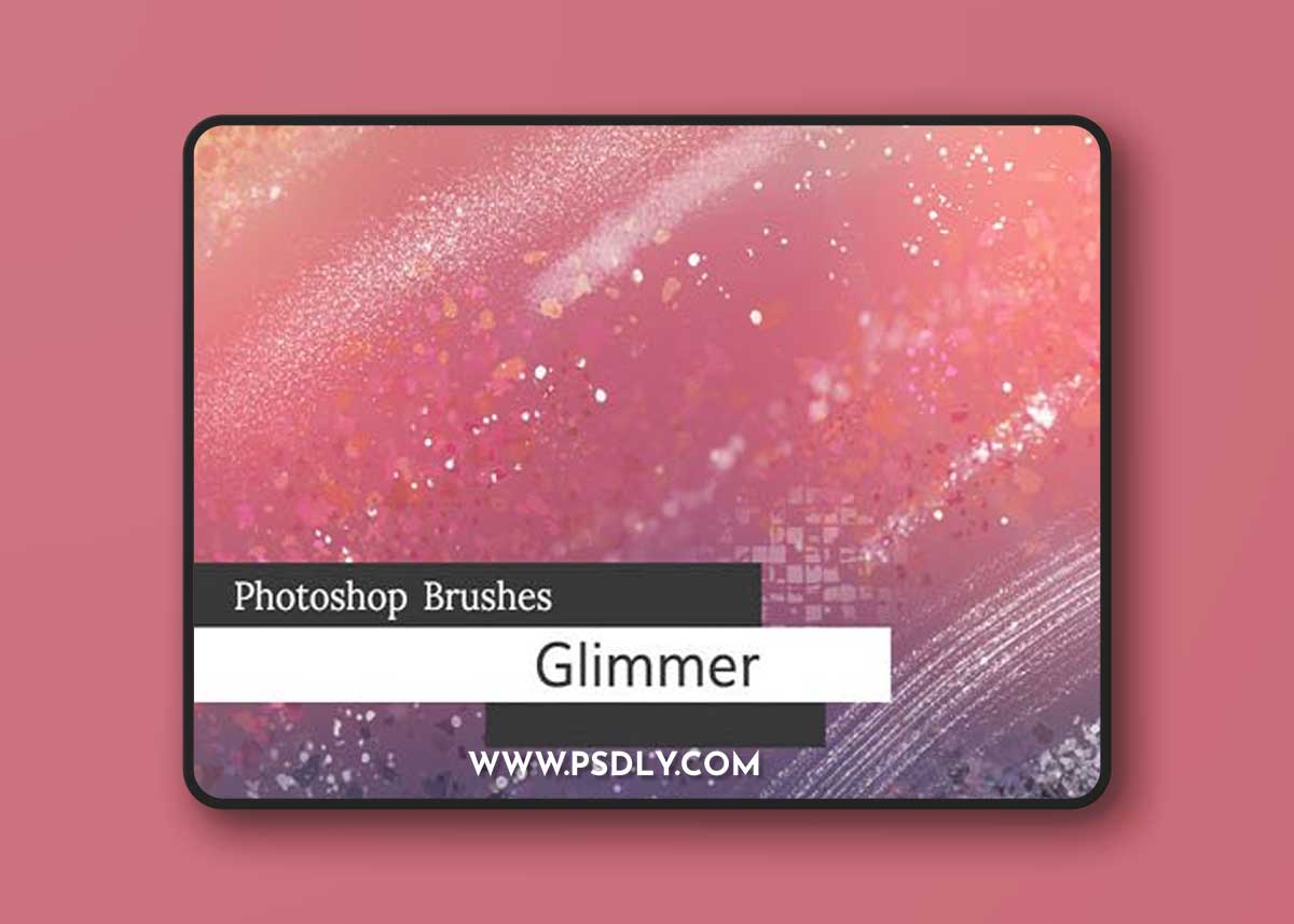 100+ Glimmer & Glitter Brushes Pack for Photoshop & Photoshop Elements