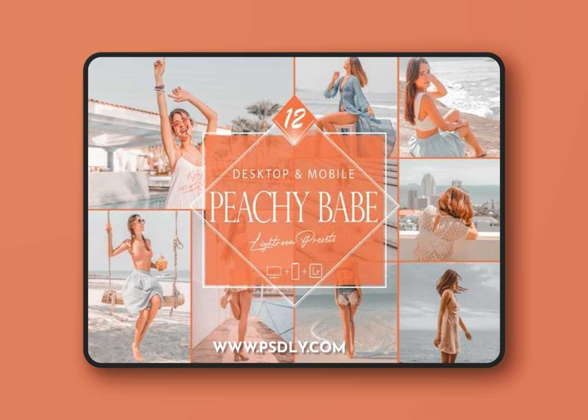 12 Peachy Babe Lightroom Presets