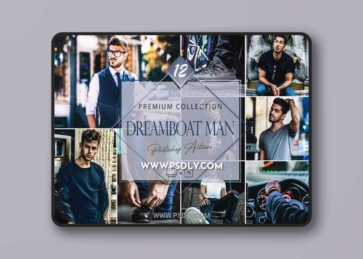 12 Photoshop Actions, Dreamboat Man Ps