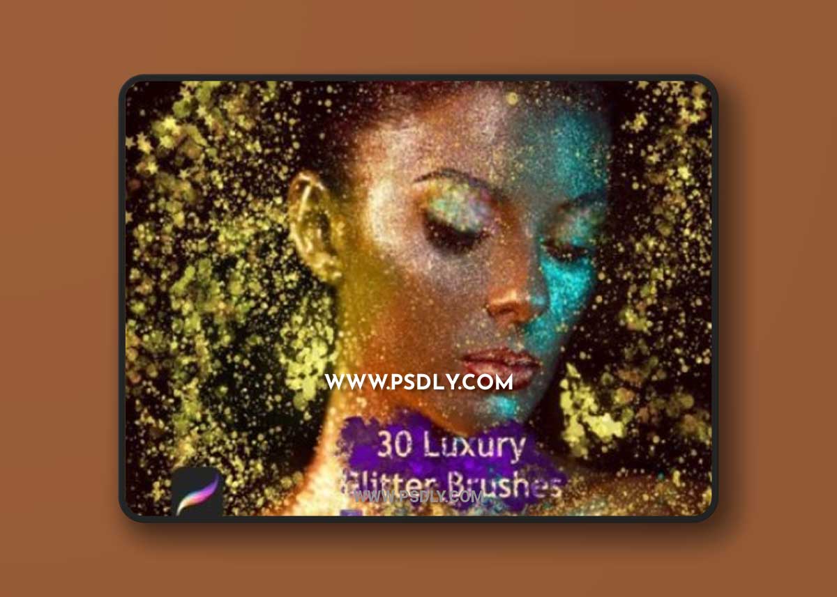 30 Glitter Procreate Brushes
